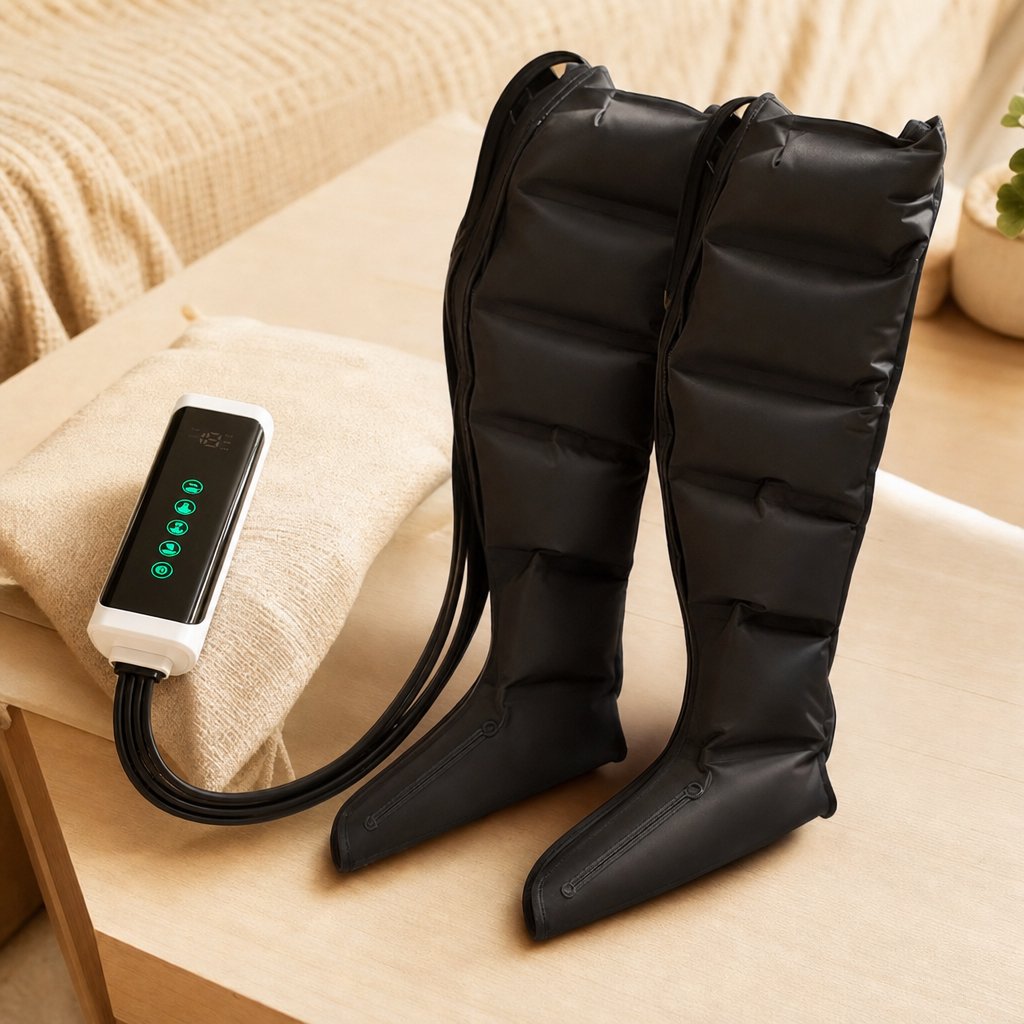Air Compression Leg Massager 6 Airbag - Pneumatic Boots Circulation Varicose Veins Muscle Relaxation Recovery