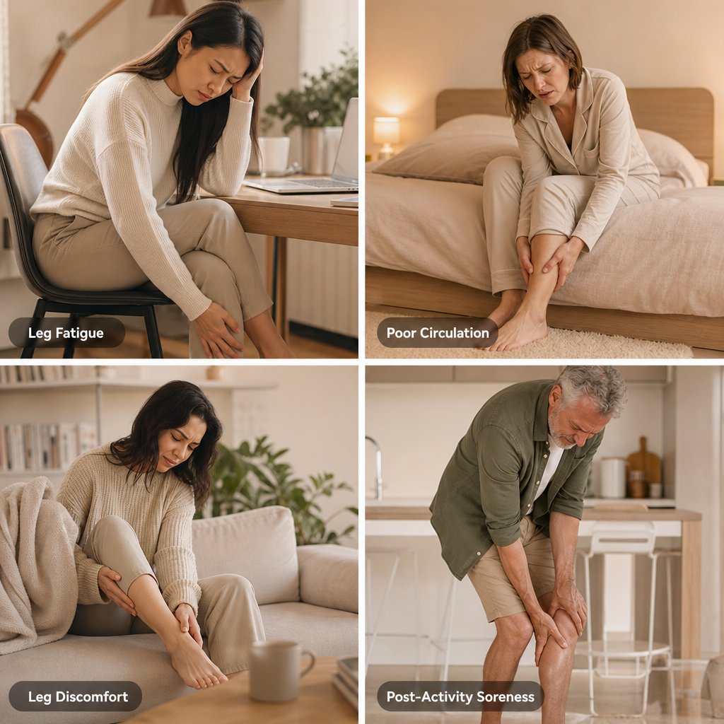 Air Compression Leg Massager 6 Airbag - Pneumatic Boots Circulation Varicose Veins Muscle Relaxation Recovery
