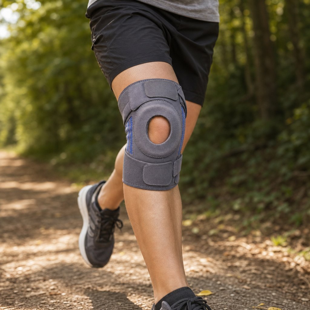Knee Brace with Side Stabilizers Patella Gel Pads - Support Running Cycling Hiking ACL Pain Relief Sports Recovery