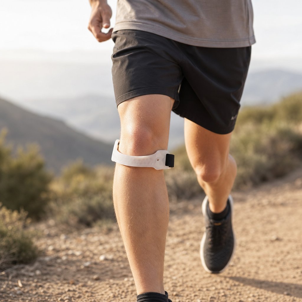 Knee Patellar Strap Adjustable PVC - Tendon Support Brace Shock Absorption Compression Sports Protection Running