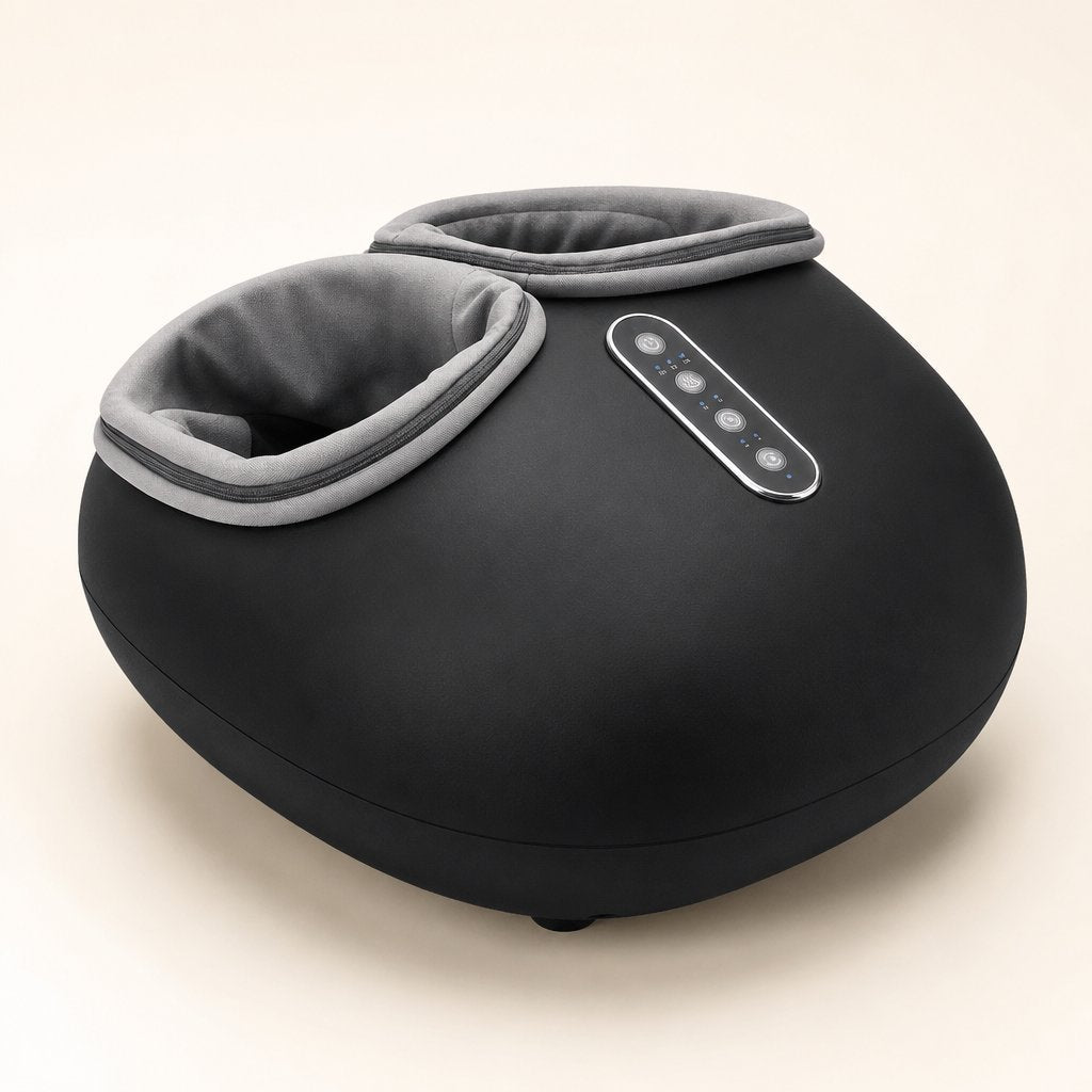 Electric Foot Massager Shiatsu - Heat Roller Muscle Relaxation Plantar Fasciitis Relief Kneading Reflexology Machine