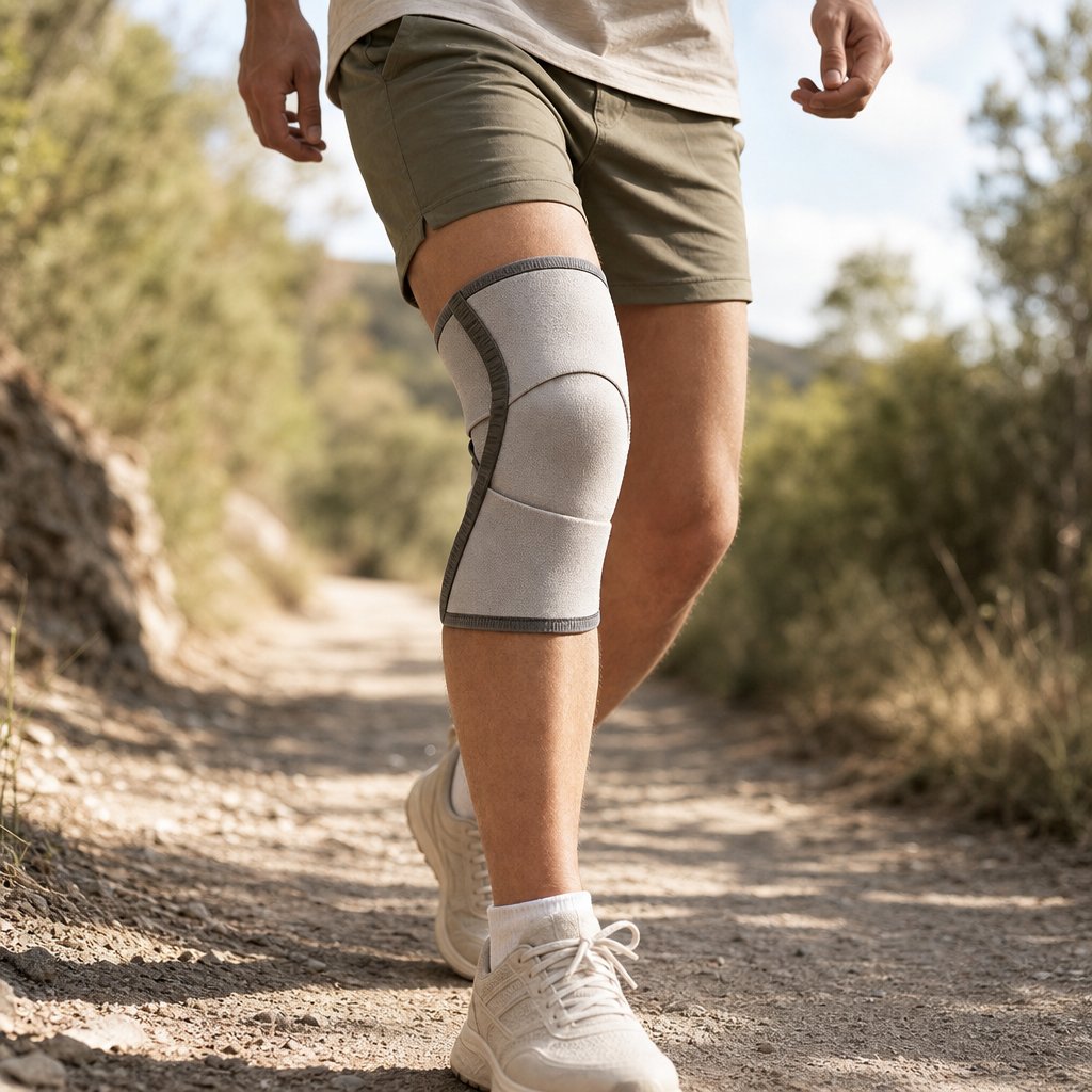 Knee Brace Compression Sleeve 2 Pack - Charcoal Technology Warmth Men Women Breathable One Size Running Recovery