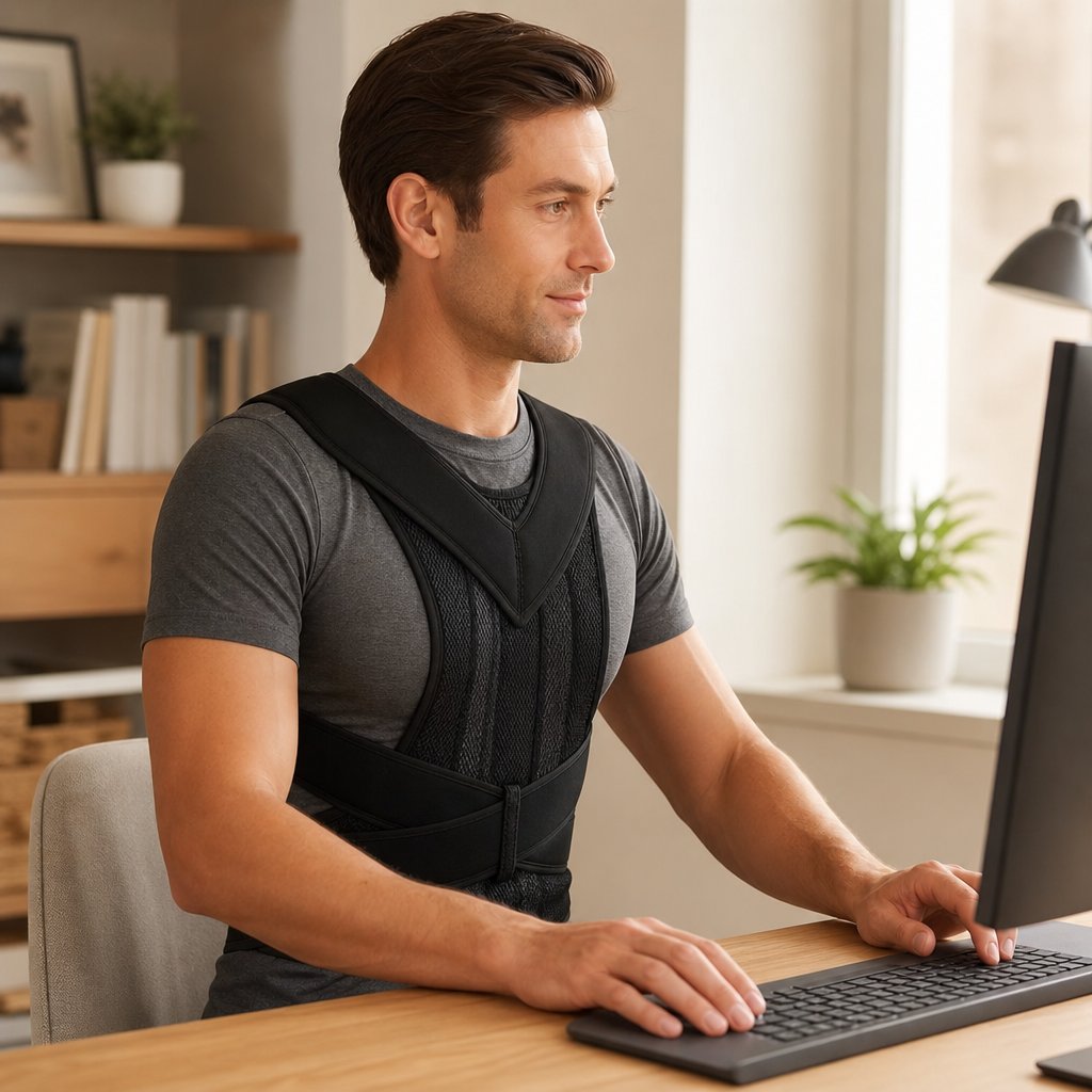 Posture Corrector Men Women Humpback - Scoliosis Upper Back Brace Shoulder Slouch Prevention Adjustable Unisex Support