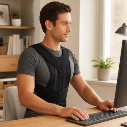 Posture Corrector Men Women Humpback - Scoliosis Upper Back Brace Shoulder Slouch Prevention Adjustable Unisex Support