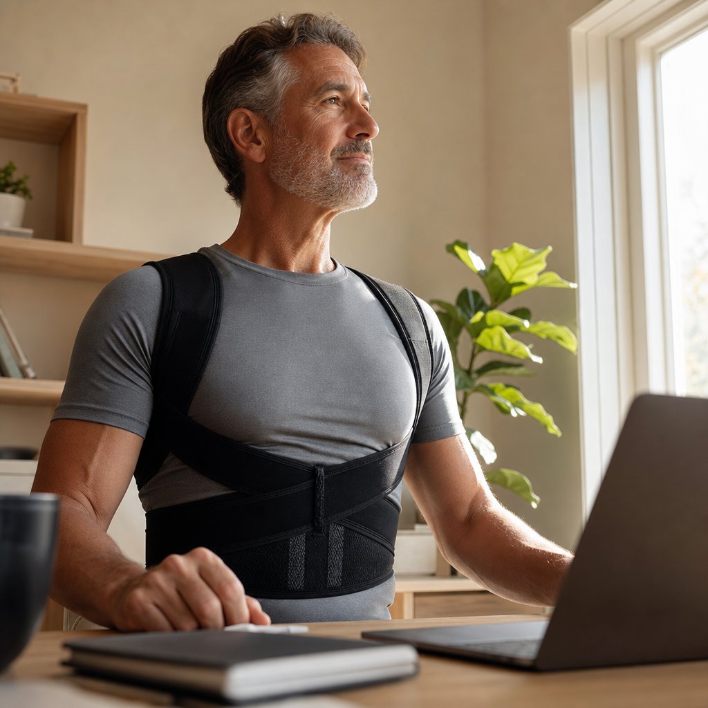 Posture Corrector Men Women Humpback - Scoliosis Upper Back Brace Shoulder Slouch Prevention Adjustable Unisex Support