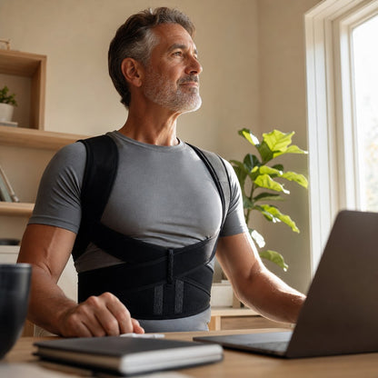 Posture Corrector Men Women Humpback - Scoliosis Upper Back Brace Shoulder Slouch Prevention Adjustable Unisex Support