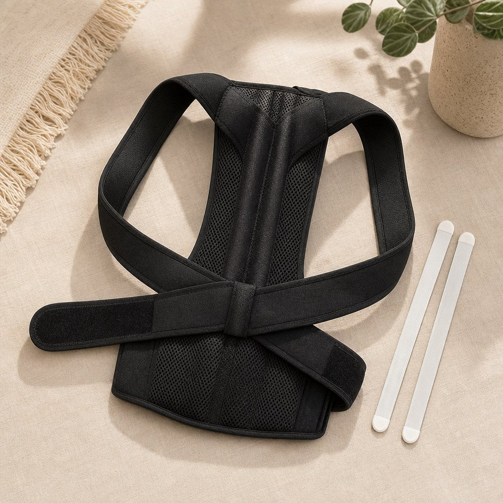 Posture Corrector Adjustable Clavicle Brace - Upper Back Shoulder Straightener Slouching Correction All Day Office Wear