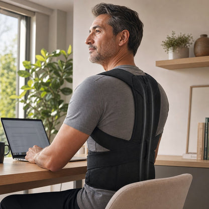 Posture Corrector Adjustable Clavicle Brace - Upper Back Shoulder Straightener Slouching Correction All Day Office Wear