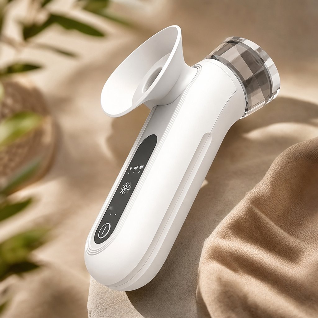 Eye Steamer Device Dry Eye Relief - Portable Nano Mist Sprayer Moisturize Eyelid Warm Steam Eye Care Facial Humidifier
