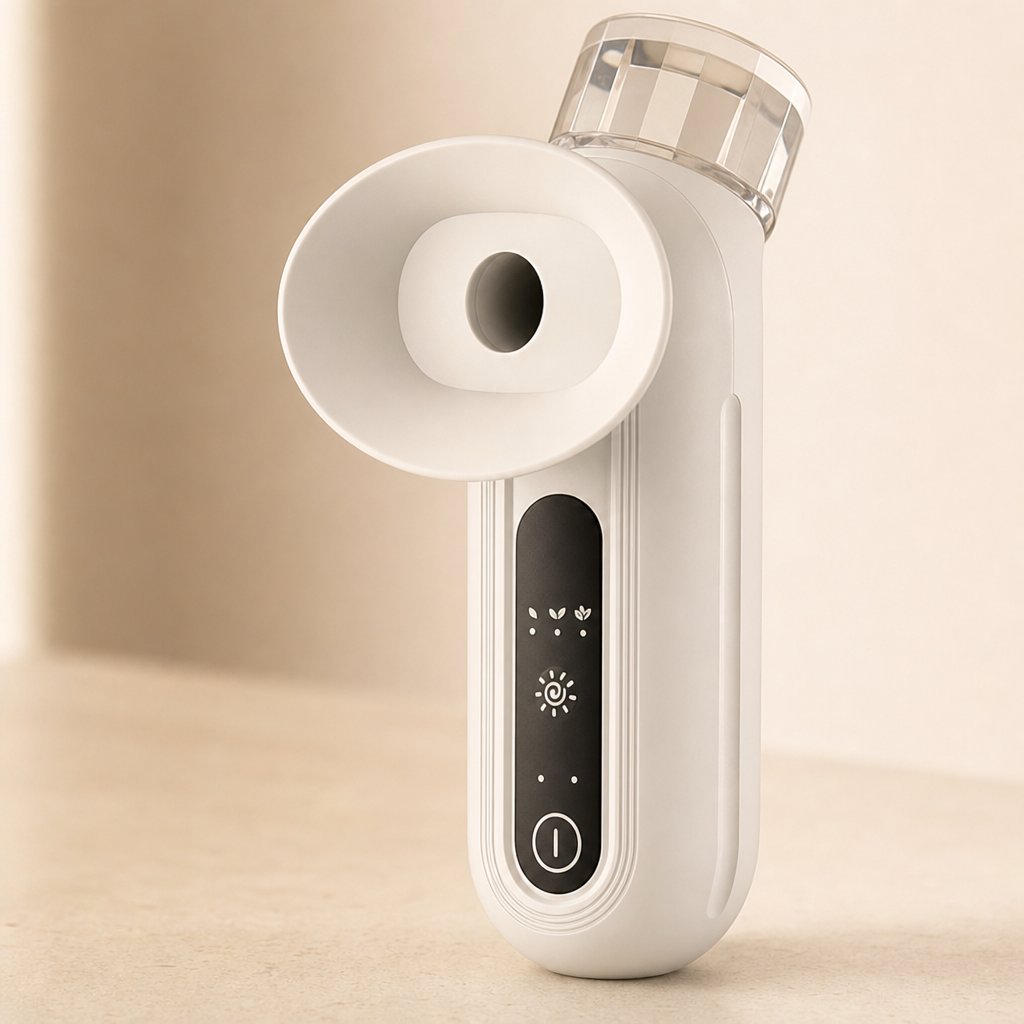 Eye Steamer Device Dry Eye Relief - Portable Nano Mist Sprayer Moisturize Eyelid Warm Steam Eye Care Facial Humidifier