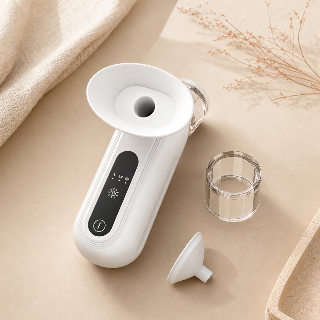 Eye Steamer Device Dry Eye Relief - Portable Nano Mist Sprayer Moisturize Eyelid Warm Steam Eye Care Facial Humidifier