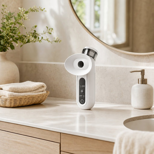 Eye Steamer Device Dry Eye Relief - Portable Nano Mist Sprayer Moisturize Eyelid Warm Steam Eye Care Facial Humidifier