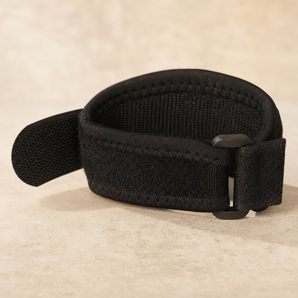 Knee Tendon Strap Silicone Gel Patellar - Adjustable Kneecap Protector Running Cycling Gym Sports Pain Relief Support