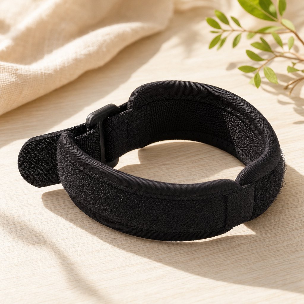 Knee Tendon Strap Silicone Gel Patellar - Adjustable Kneecap Protector Running Cycling Gym Sports Pain Relief Support