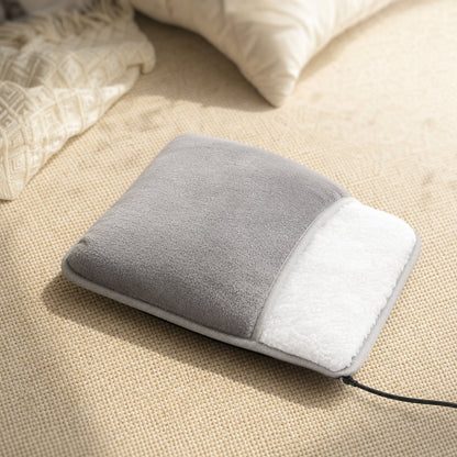 Electric Foot Heating Pad USB - Constant Temperature Heated Slippers Feet Warmer Flannel Home Office Bedroom Winter