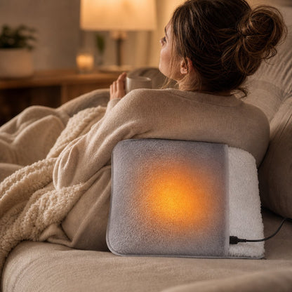 Electric Foot Heating Pad USB - Constant Temperature Heated Slippers Feet Warmer Flannel Home Office Bedroom Winter