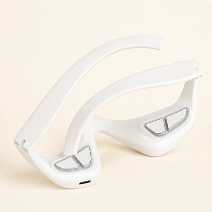 Eye Massager EMS Dark Circles Reduction - 4 Modes Eye Bag Removal Anti-Wrinkle Fatigue Relief Red Light Wearable Device
