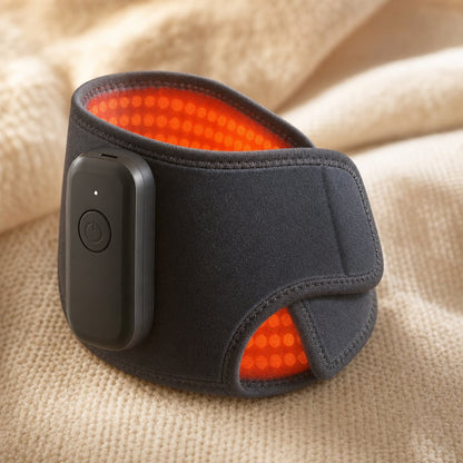 Electric Heated Ankle Wrist Massager - Vibration Heat Therapy Joint Relaxation Portable Rechargeable Left Right Limb