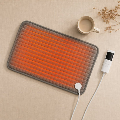 Electric Heating Pad Back Neck Shoulder - 9 Temperature Levels 4 Timers Washable Soft Velvet USB Home Office Winter