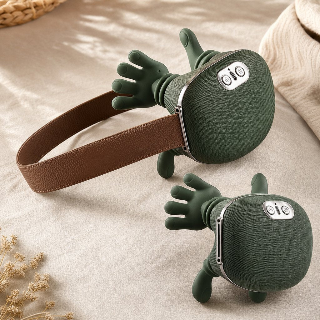 Shiatsu Neck Shoulder Massager 4D Kneading Wireless - 3 Modes Heat Therapy Rechargeable Back Cervical Massage Pillow
