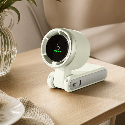 Portable Mini Fan 3-in-1 USB Rechargeable - 5 Speed 3600mAh Battery Travel Desktop Personal Cooling Fan
