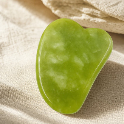 Jade Roller Gua Sha Set Face - Natural Stone Facial Massager Anti-Aging Puffiness Reducer Lymphatic Drainage Skincare Tool