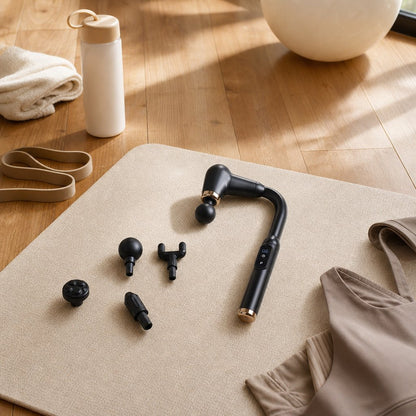 Percussion Massage Gun Elbow Handle - 3 Modes 6 Gear Deep Tissue Muscle Relaxation Athletes Recovery Percussion Hammer