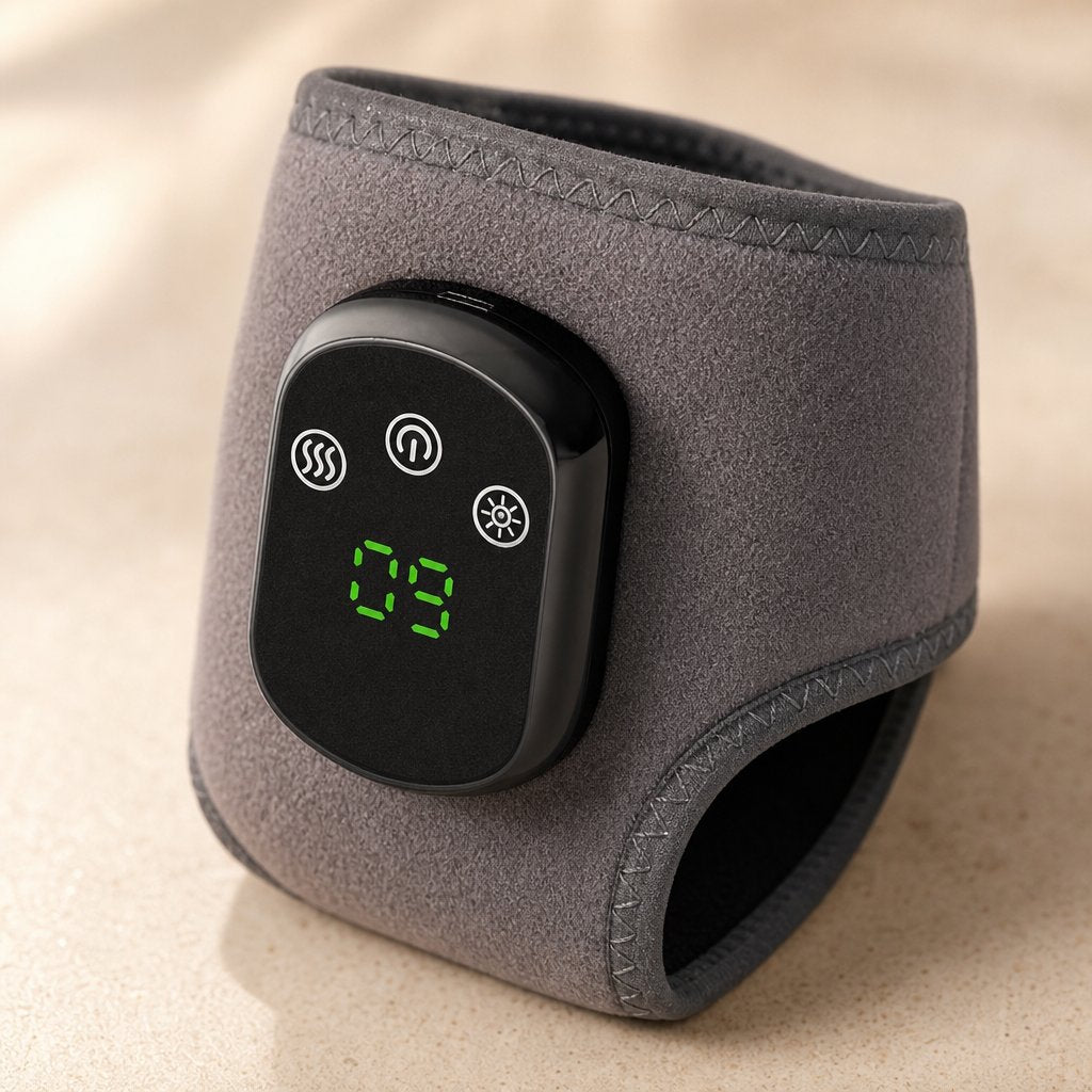 Electric Heated Wrist Brace Ankle Wrap - Vibration Heat Therapy Arthritis Carpal Tunnel Pain Relief Rechargeable Support